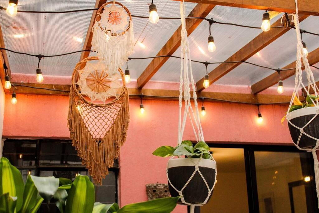 New Mex Inspired Bo-Ho Chic Apartment With Private Patio And Roof Terrace Mexico City Ngoại thất bức ảnh